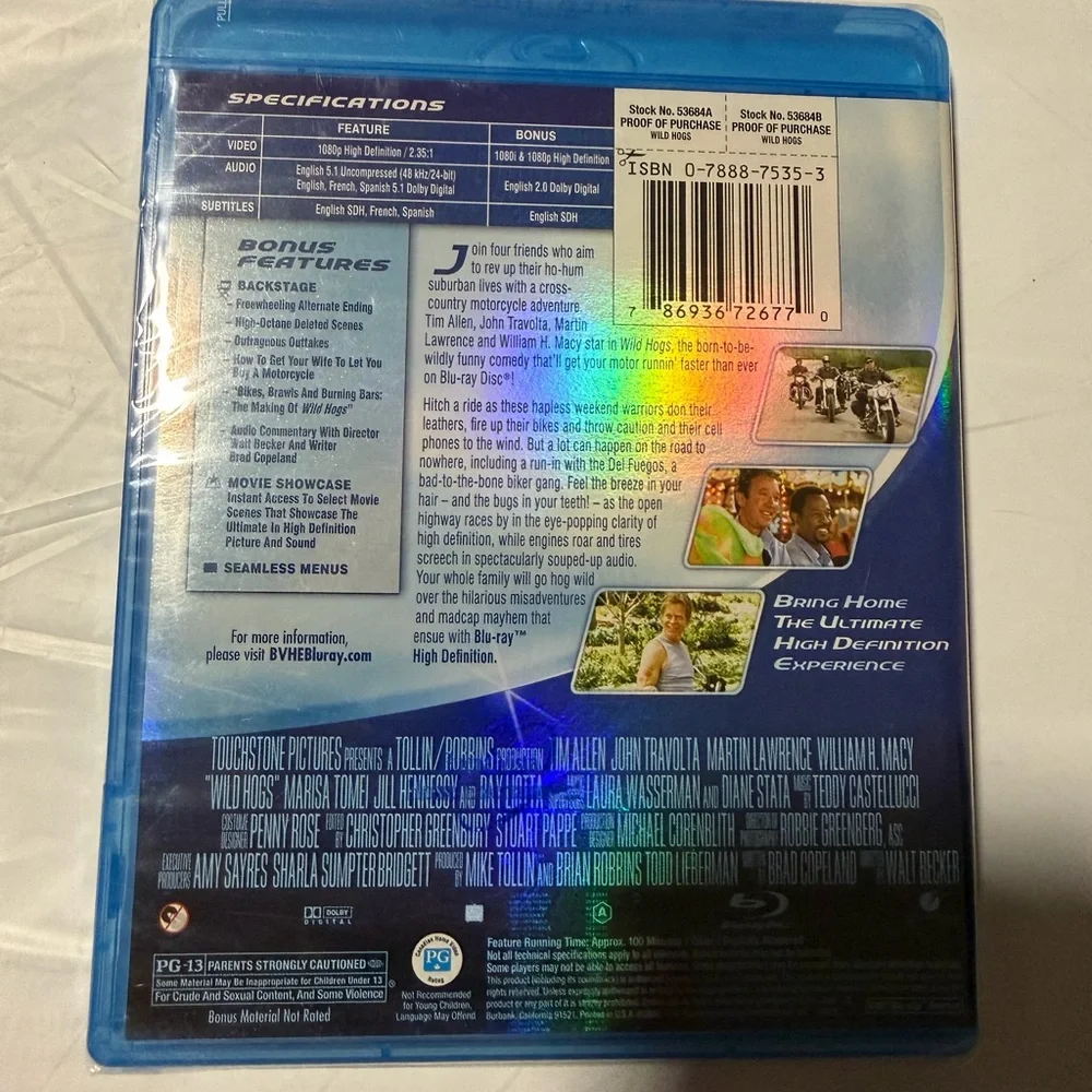 Wild Hogs Blu‑ray Movie - Black Cover